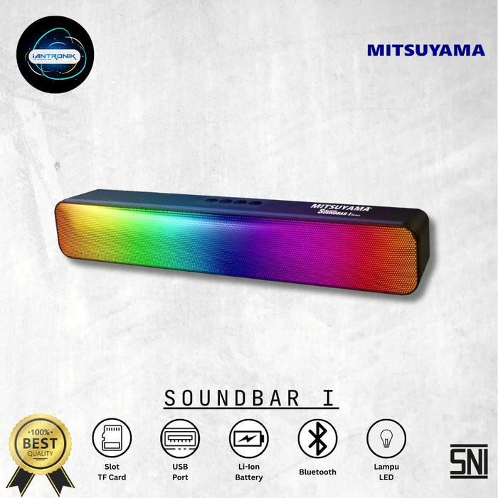 MITSUYAMA Portable Battery Loudspeaker SOUNDBAR 1 SERIES MS-4020BT sudah bisa KARAOKE