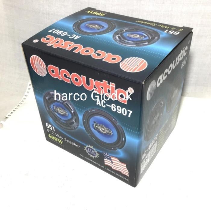 speaker coaxial ACOUSTIC AC 6907 sepasang 6" ACOUSTIC AC 6907 2way