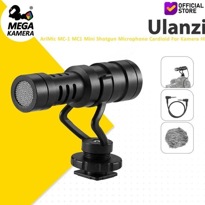 Ulanzi Arimic Mc-1 Mc1 Mini Shotgun Microphone Cardioid For Kamera Hp