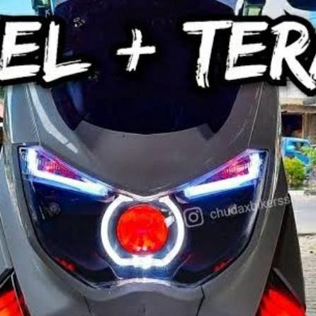 Lampu Projie Nmax Old Sepaket Reflektor Headlamp Biled Drl Alis Aes