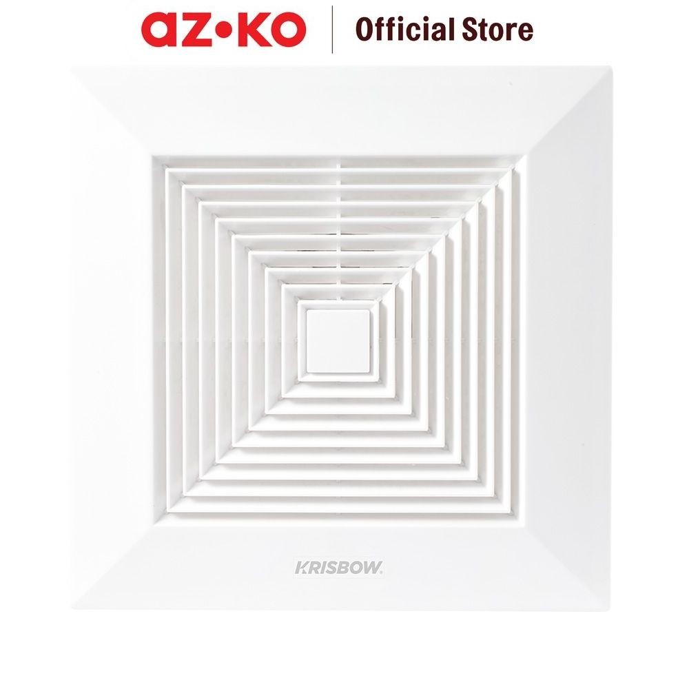 AZKO Krisbow 8 inci Exhaust Fan Plafon Kipas Ventilasi Ceiling Fan Exhaust Pipe Fan Kipas Plafon Kam