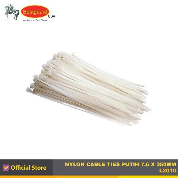 

TERMURAH - KABEL TIES PUTIH 7.6 X 350MM (100PCS) BESTGUARD