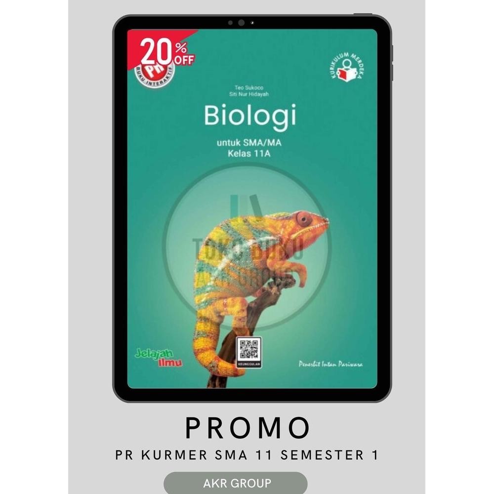 Promooo Buku Pr/Lks Biologi Kelas 11/XI SMA/Ma Semester 1 Kurikulum Merdeka Intan pariwara Tahun 202