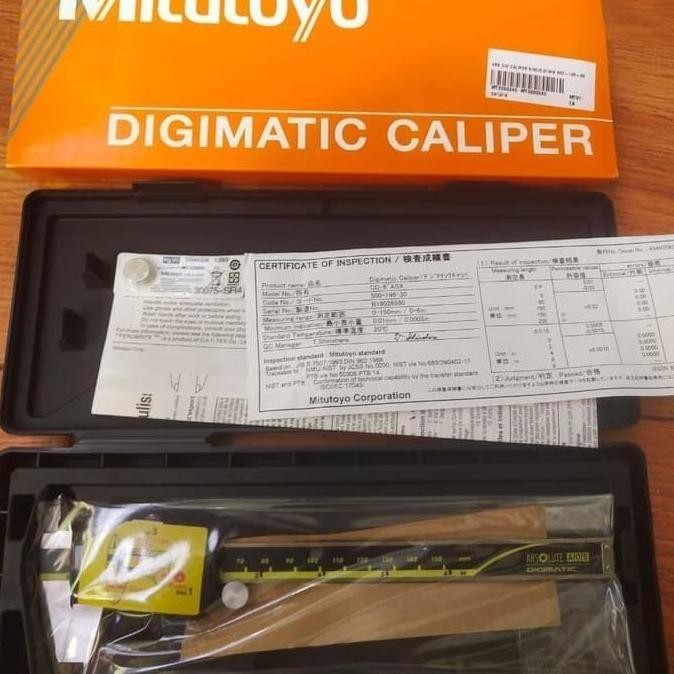 

Jangka Sorong Digital Caliper Mitutoyo 6" 500 196 30 Original Japan