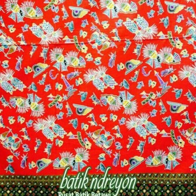 Kain batik betawi kode keong mas HS