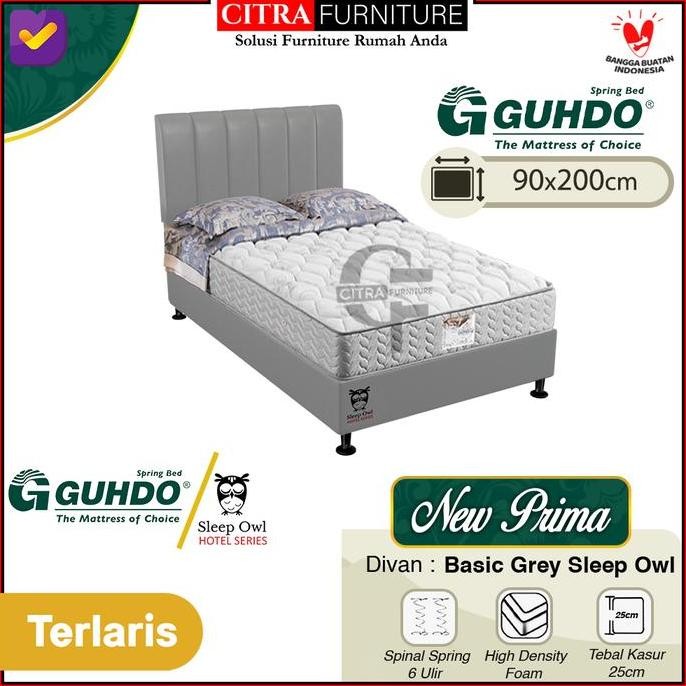 Guhdo Springbed New Prima 90X200X25 - Full Set | Gudho Spring Bed