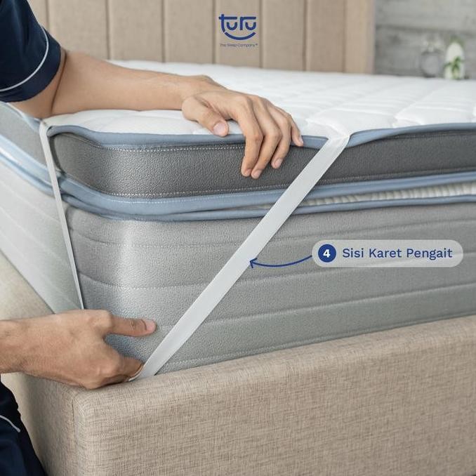 Turu Mattress Topper Turu Skye 7 / 10Cm Pelapis Penambah Tinggi Kasur, Empuk