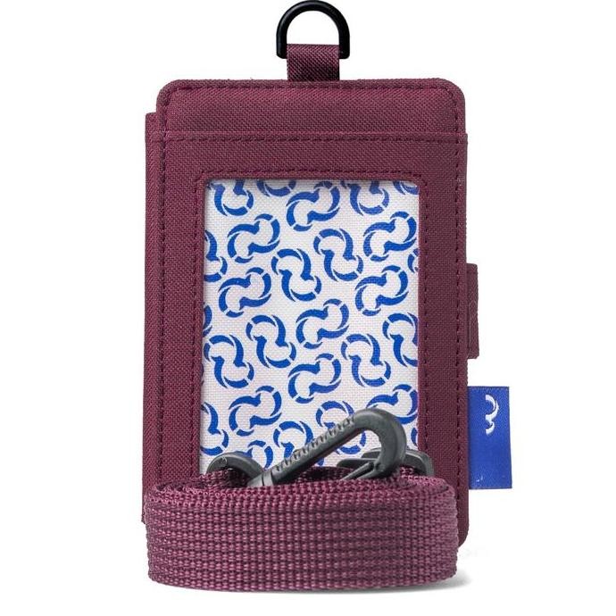 

Wallts Pebble Maroon - Lanyard Name Tag ID Card Kantor Unisex Pria Wanita Kartu Dompet Cowok