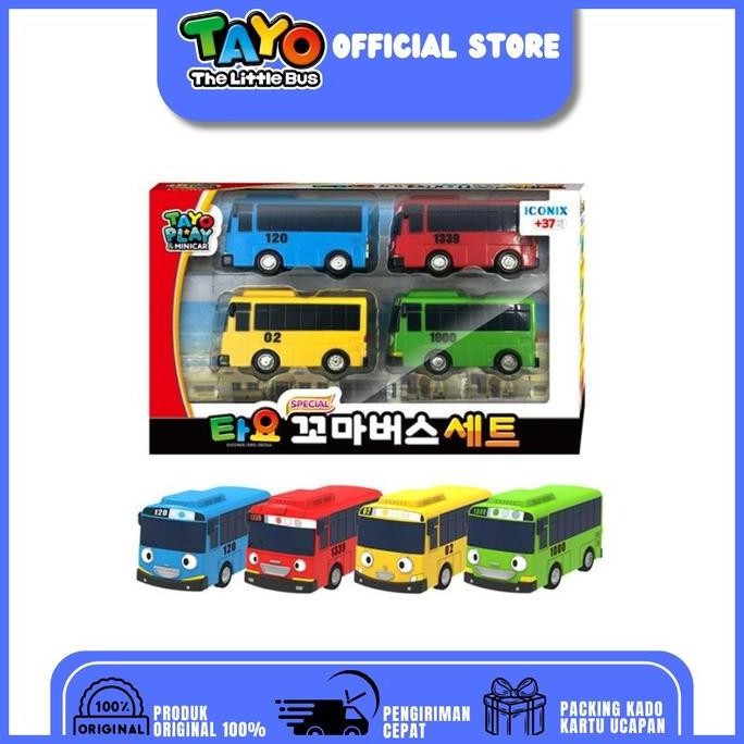 Diskon Mainan Tayo Mini Bus Set TYT 120003 - Paket Mobil Tayo The Little Bus Anak
