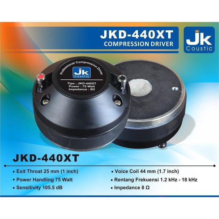 Driver JKD 440XT JK Coustic Tweeter JKD 440 XT