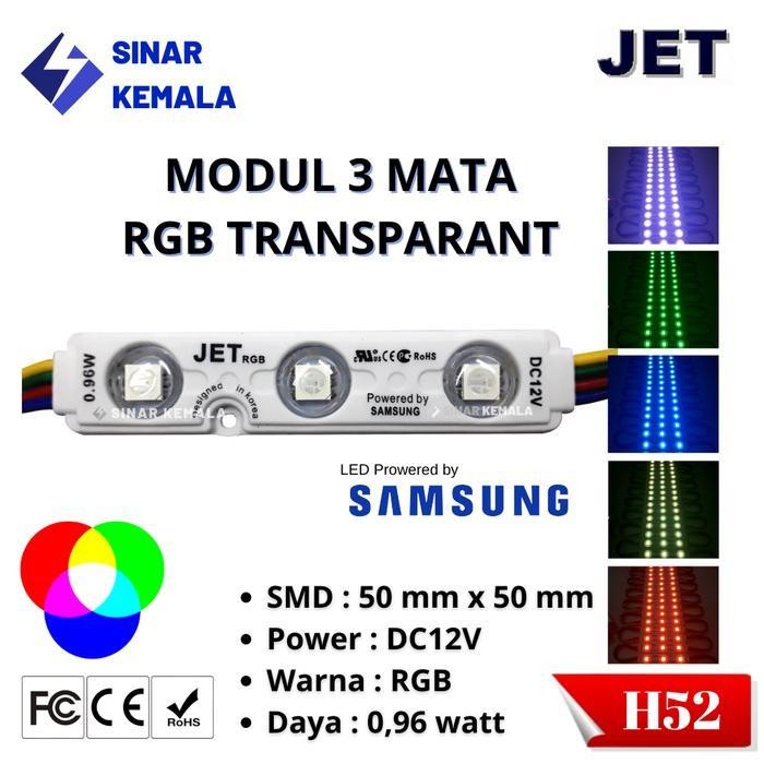 Led modul Samsung Jet 3 mata 12 volt RGB smd 5050