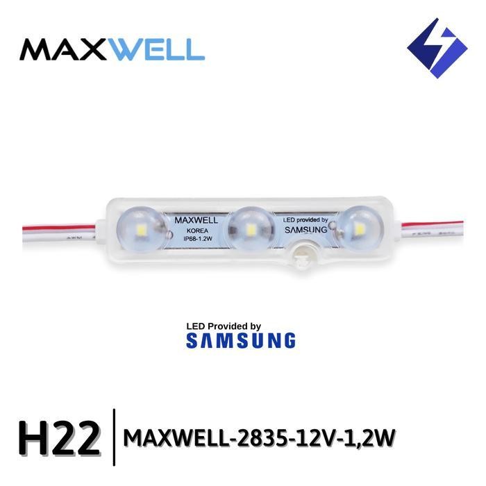 SAMSUNG 2835 MAXWELL OPTICTRANS LED MODULE 3 MATA (1 PACK ISI 100)-H22