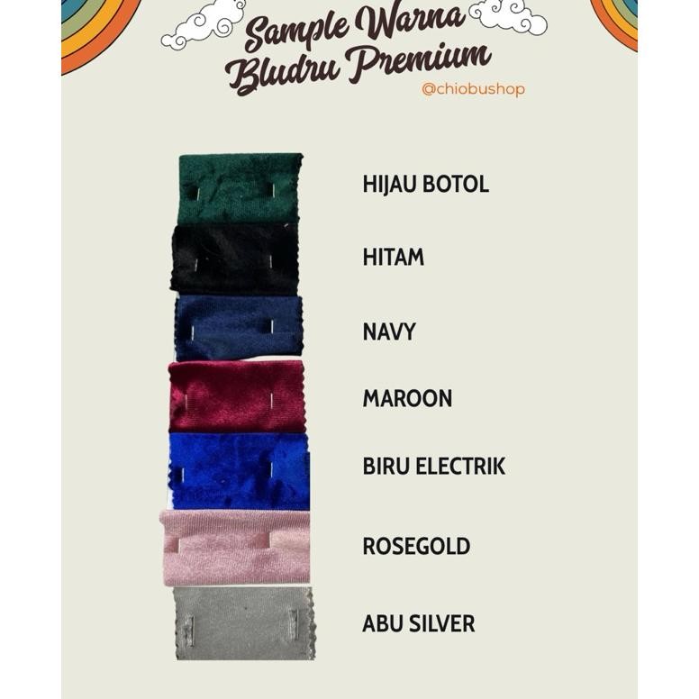 DD Chiobushop - Alexa Bludru Velvet Gaun Party Bridesmaid Kondangan Pesta | Prewedd Wedding Dress | 