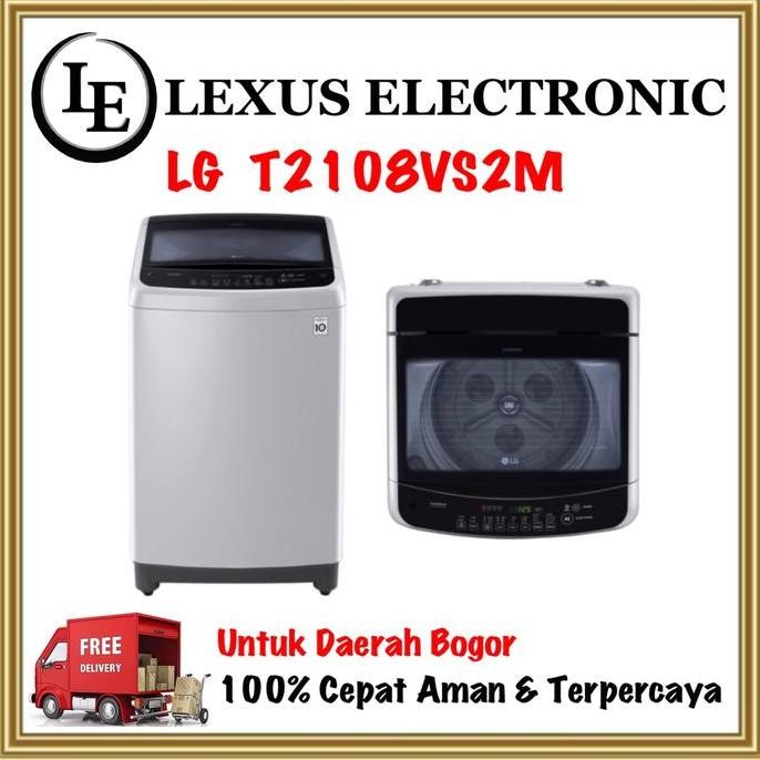 MESIN CUCI LG TOP LOADING 1 TABUNG 8KG T2108VS2M T2108 WASHER LG 8KG