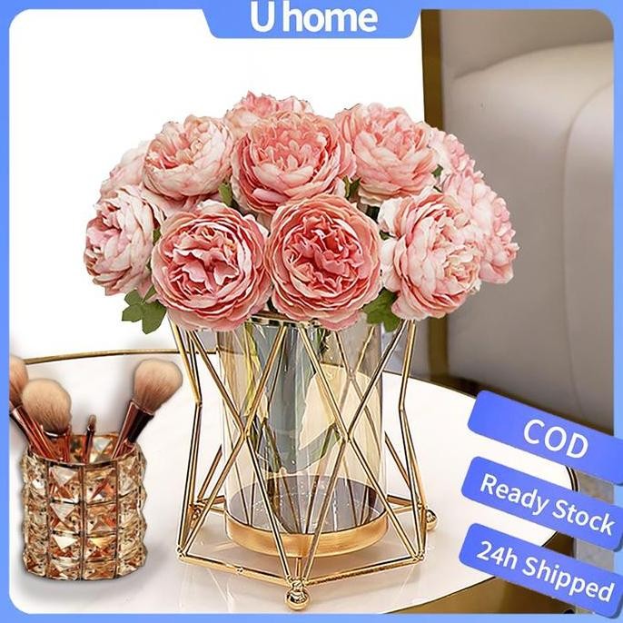 TERLARIS - Vas bunga besar mewah tempat bunga dan hiasan meja hiasan ruang tamu hiasan meja tamu Eyr