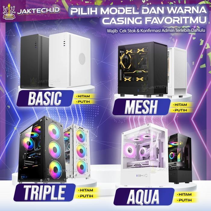 Pc Gaming Full Set / Core I7 / 16 Gb / Ssd / Vga Gt 1030 / Rgb