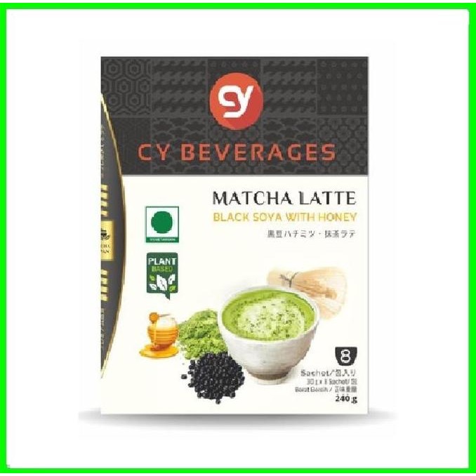 

Cy Plant Based Matcha Latte Black Soya With Honey 240Gr Sarapan 8'S (Mine)