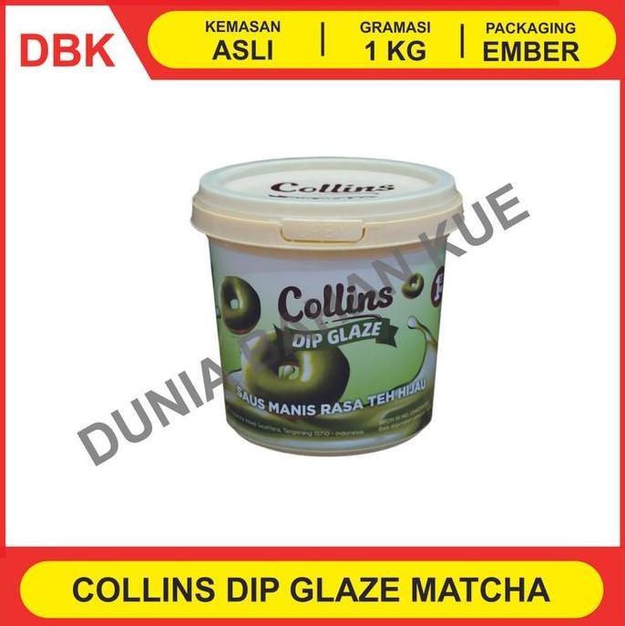 

Collins Dip Glaze 1 Kg - Topping Donat Pisang Nugget- Matcha Green Tea (Mine)