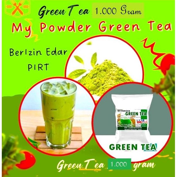 

Bubuk Green Tea Matcha 1 Kg - Bubuk Minuman Cheese Tea Rasa Green Tea (Mine)