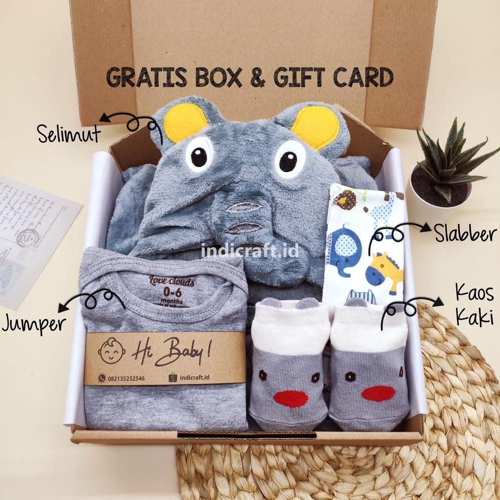 Terlaris Hampers Bayi Laki-Laki New Born / Hampers Selimut Bayi Cowok Newborn / Kado Lahiran Bayi La