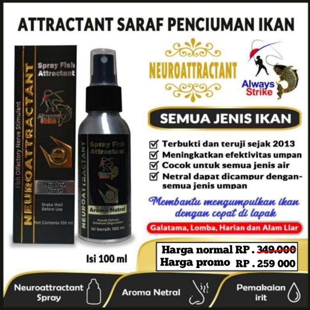Terlaris Neuroattractant Spray Fish Attractant Campuran Umpan Ikan
