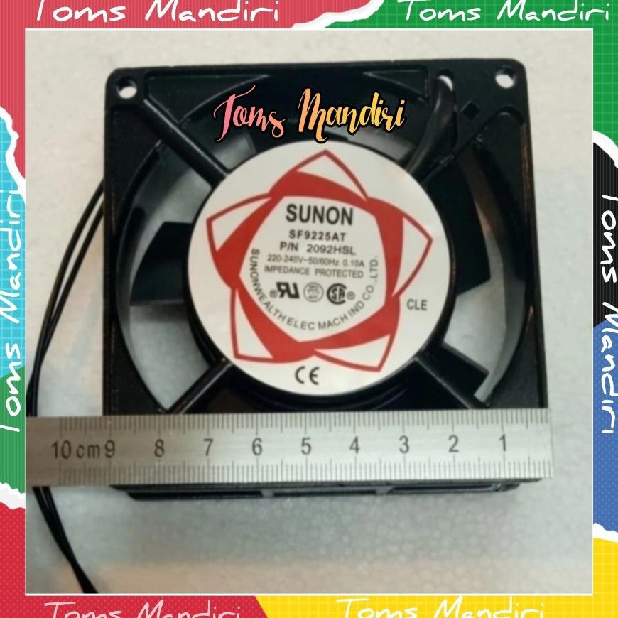 DA5 }} Fan Kipas AC 220v 9x9 SUNON 9cm X 9cm