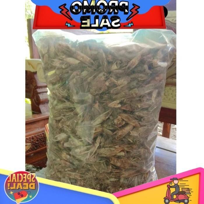 

New Stock Kepala Udang Vanami (Udang Tambak) Kering Kemasan 1 Kg Asli Murni