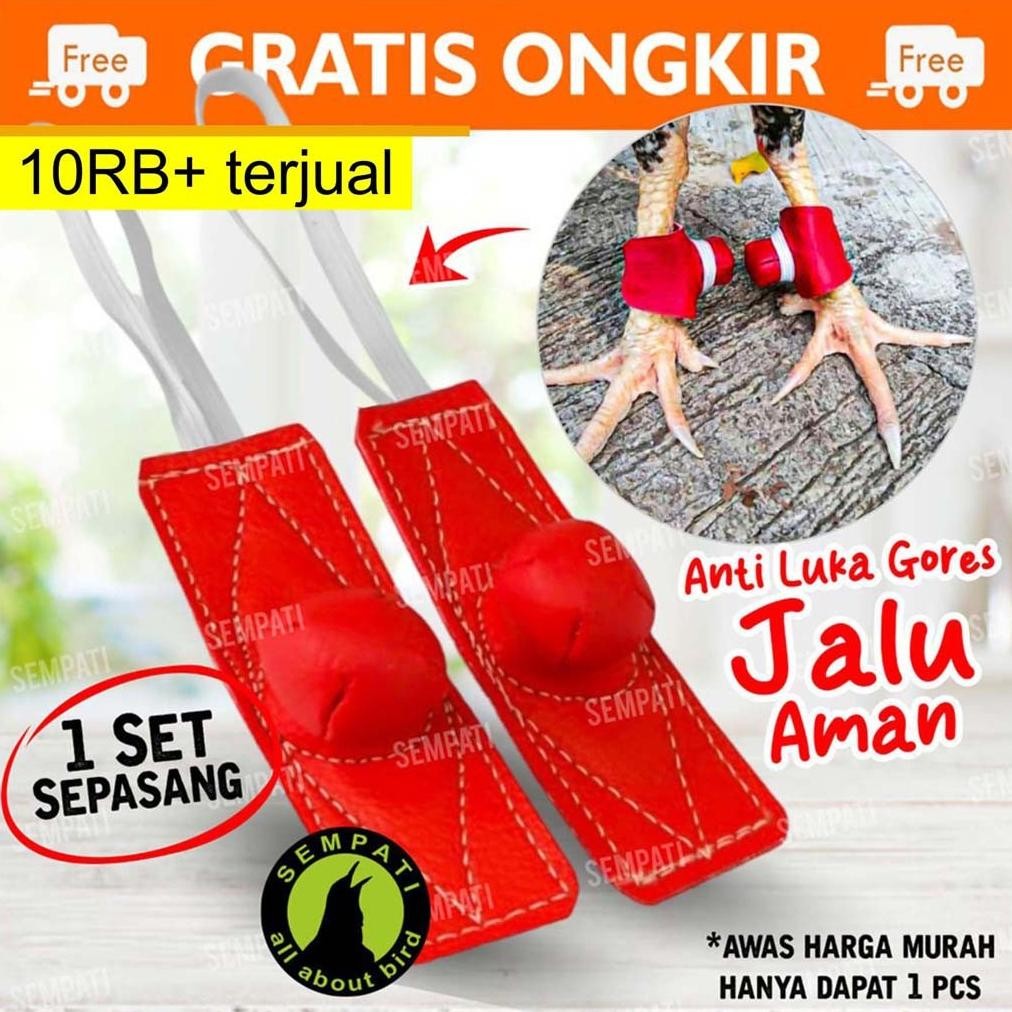 SEMPATI Bungkus Jalu Ayam Bahan Kaleb Pelindung Jalu Kaki Ayam Bangkok Tarung Sarung Pembungkus Jalu