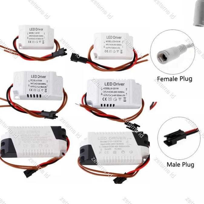 DB107 }} Led Driver AC to DC Trafo Lampu Driver Switching Power Supply