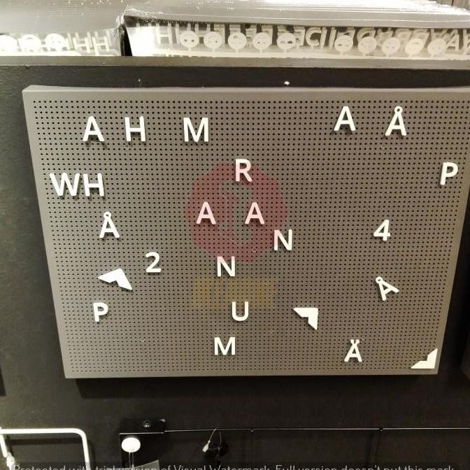 

Pegboard With Letter Papan Berlubang Dengan Huruf Letter Board