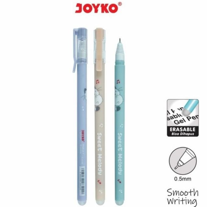 

Pen Bisa Hapus Joyko Gp334 1Pack Isi 12Pcs/Erasable Gel Pen/Shokyo7 Gp334 Pulpen Black