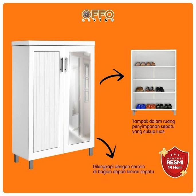 Offo Living - Lemari Sepatu Murah - Ls-001M-Sob