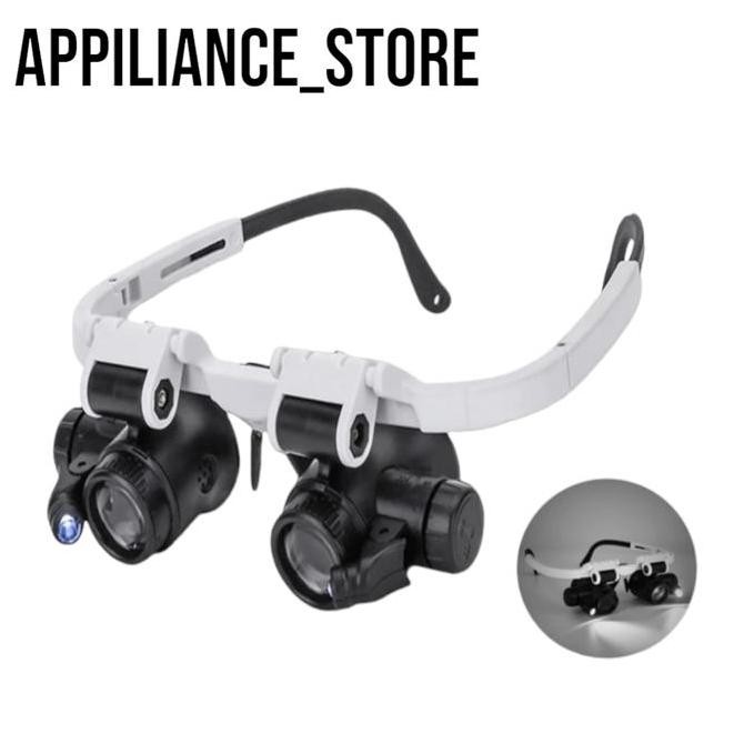 

Kacamata Pembesar Watch Repair 23X Magnifier Dengan 2 Led - 9892H- A_S