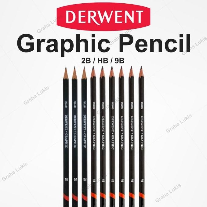 

Derwent Graphic Pencil 2B / Hb / 9B