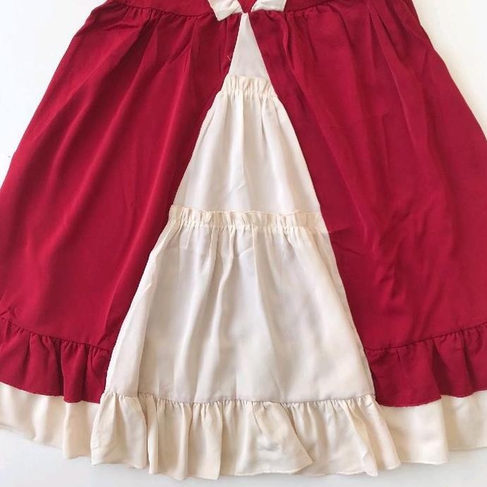 (Allthebest) (6-15th) Gaun merah putih vintage cosplay seragam jepang anak tanggung remaja dewasa dr