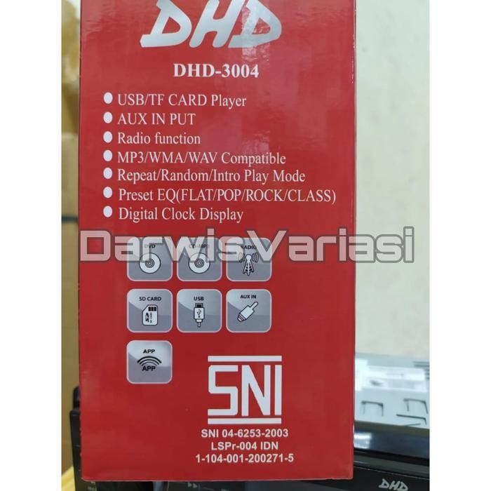 Tape single din dhd 3004 mp3 USB Bluetooth Mobil universal Terbaik Berkualitas