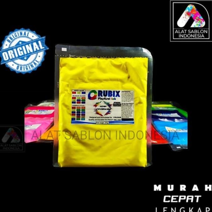 

Tinta Sablon Rubix Hc Plastisol Kuning Yellow High Coverage 200Gr