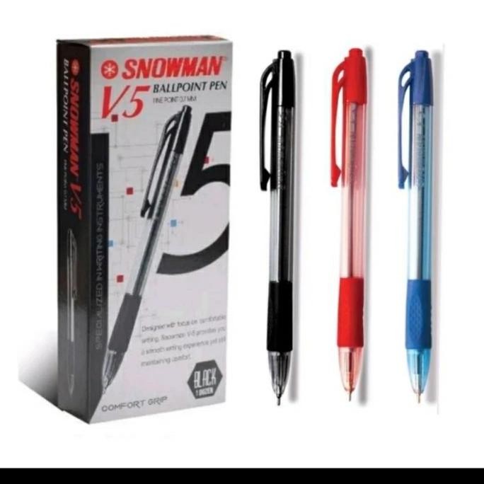 

Ballpoint/Pulpen/Pen Snowman V5 (1 Pack Isi 12 Pcs )