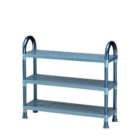 Rak Sepatu Plastik Shelf Stand Susun 3 Lion Star