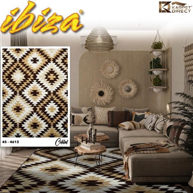 [Karpet Direct] Ibiza Karpet (Coklat) 100X150 Cm - Kode 45-4613