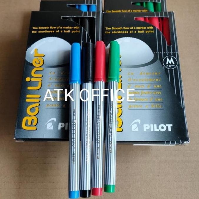 

Pulpen Pen Balliner Pilot Sepak (12Pcs) Pilih Warna Hitam /Biru
