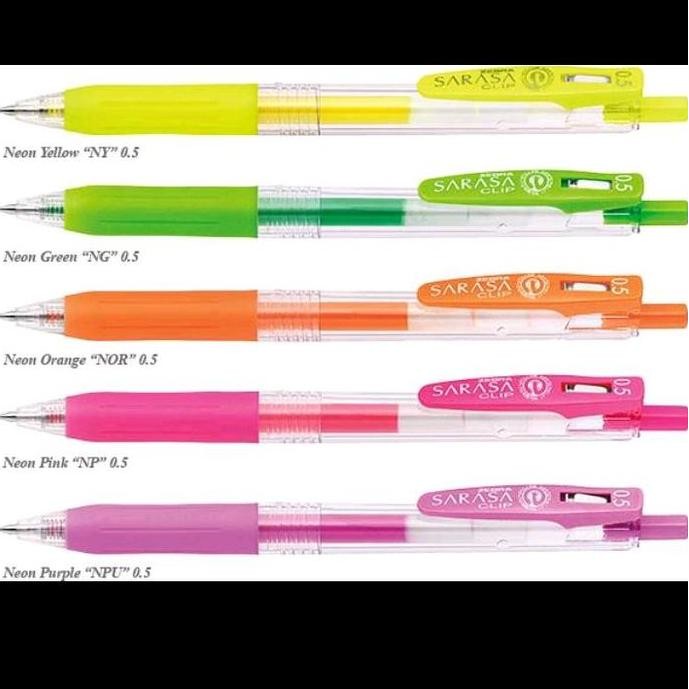 

Pulpen Sarasa Clip Neon 0.5