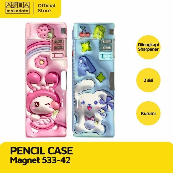 

Pencil Case / Tempat Pensil Magnet 533-42 Kurumi (1 Pcs) Murah