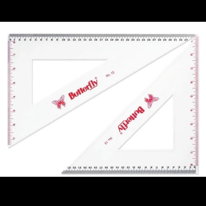 

Set Pengaris Segitiga Butterfly No. 12 / Bt-12