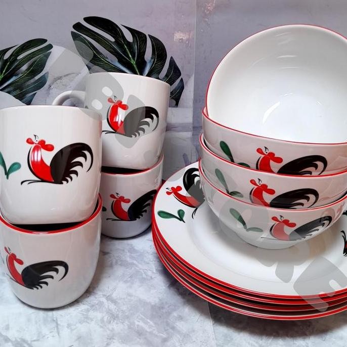 Dinner set Ayam Jago (12 pcs)