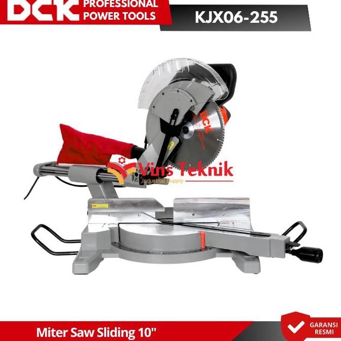 Promo DCK KJX06255 Miter Saw Sliding Mesin Gergaji Kayu Miter Saw 10" COD