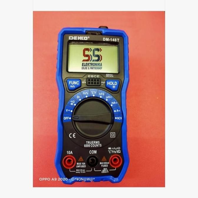 Promo Digital Multimeter Avometer Dekko DEKKO DM-148T DM 148T Pertukangan COD