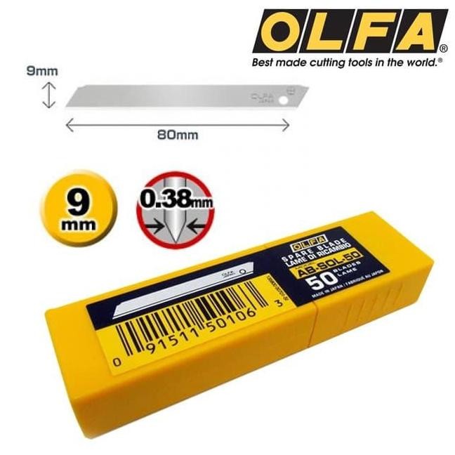 

Terbaru! Olfa Ab-Sol-50 Pisau Refill Blade Untuk Cutter Svr-2 Xa-1 Dll