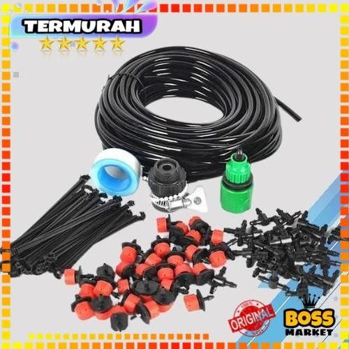 (DISKON) Peralatan Set Irigasi Air Taman Garden Watering Kit / Set Irigasi Misting Tanaman Tetes Sel