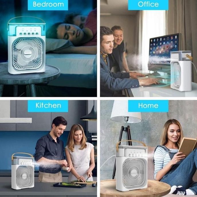 

Air Cooler Fan AC Mini Kipas Penyejuk Uap Air Conditioner Humidifier TA